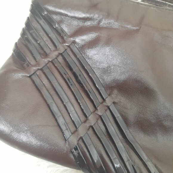 Vintage Valerie Handbags Chocolate Brown Leather Crossbody Bag 90s - Picture 6 of 6